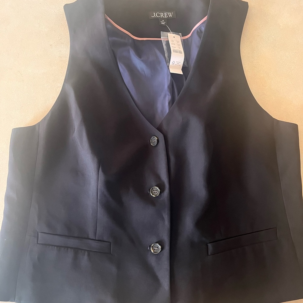 J. Crew Women's Black Vest